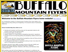 Tablet Screenshot of buffalomountainflyers.org